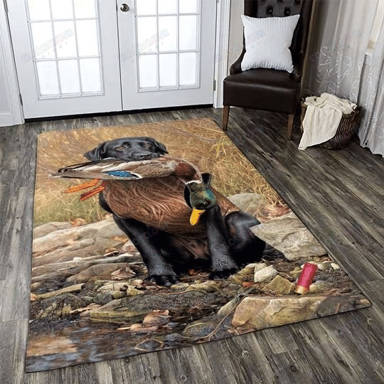 Dog Duck Hunting Area Rug HT140606