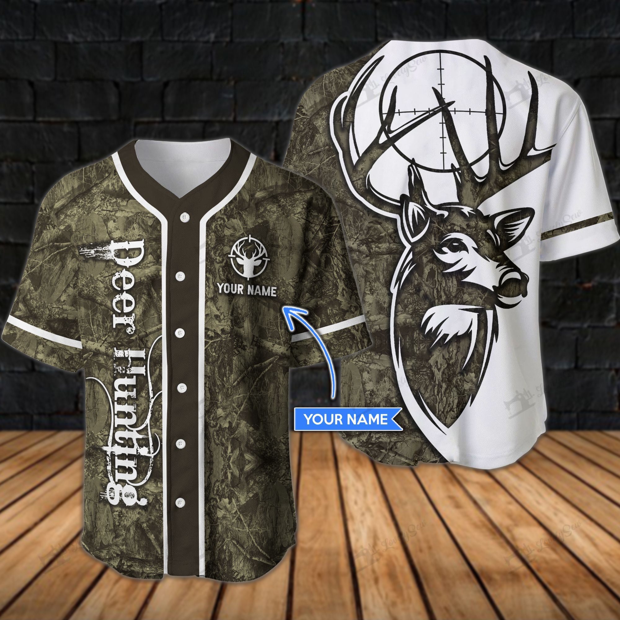 Hunting Deer Personalized Baseball Shirt Dit21070306