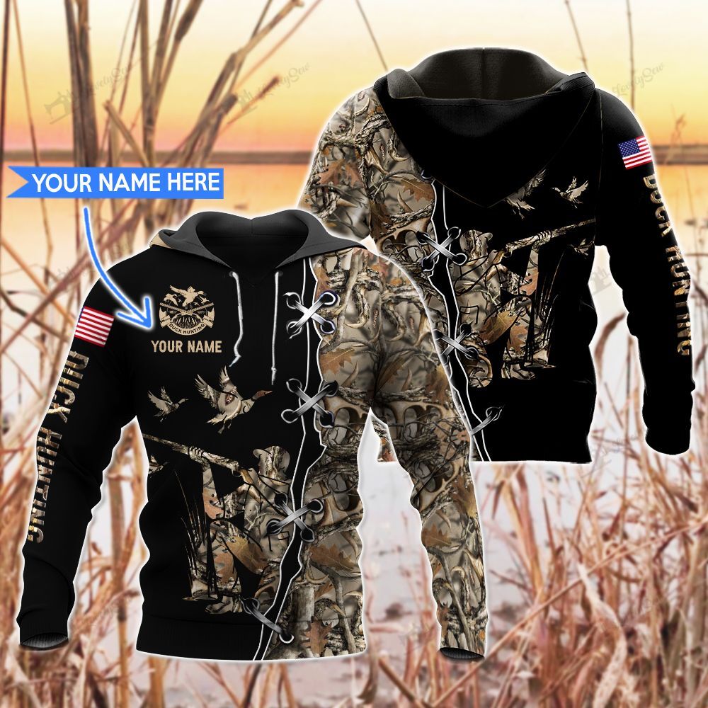 Duck hunting Personalized 3D Hoodie DVT20120908