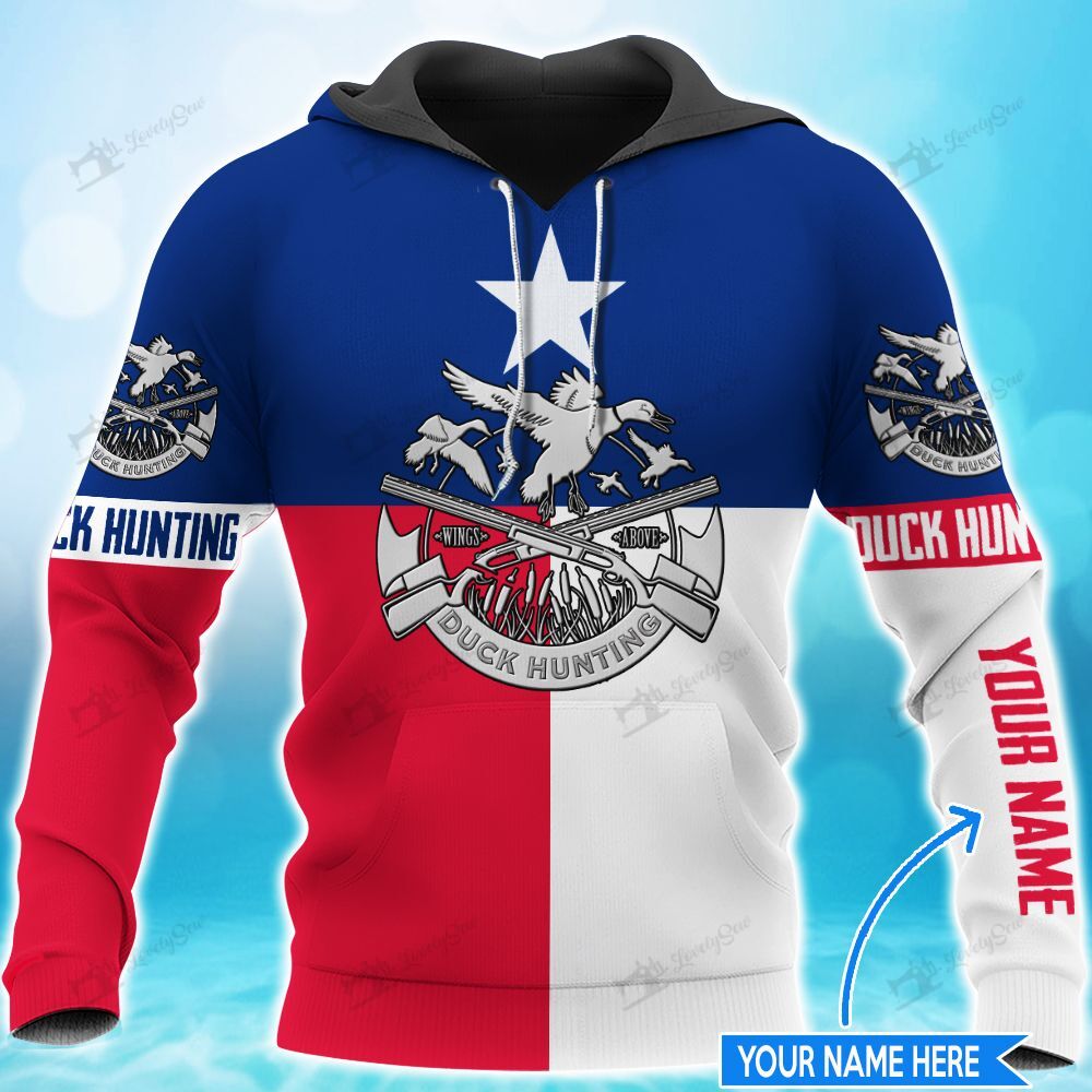 Duck hunting-Texas Personalized 3D Hoodie TRT20121602