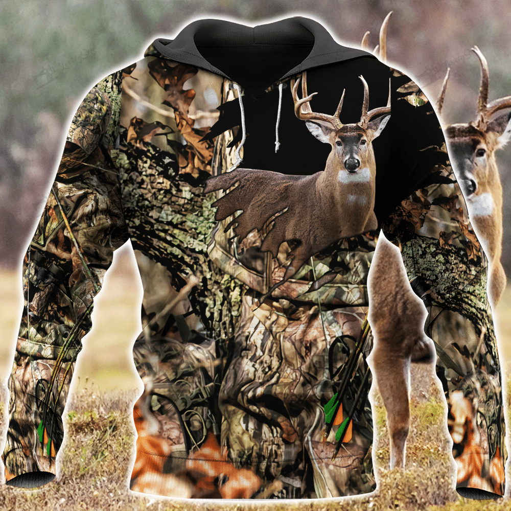 Deer Hunting Camo 3D Hoodie BIT21012812