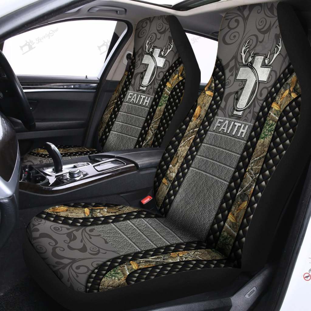 Hunting And Fishing Cross Car Seat Covers BIH21040703