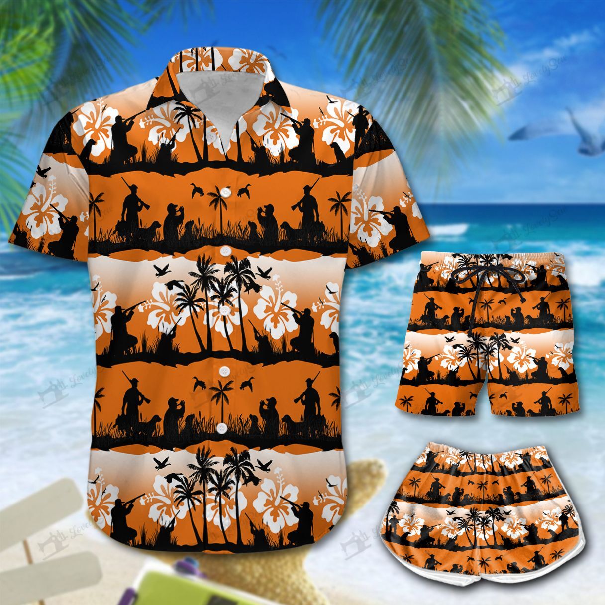 Duck Hunting Sunset Hawaii Men-Women Shirt & Shorts BIT21061515-BIO21061515