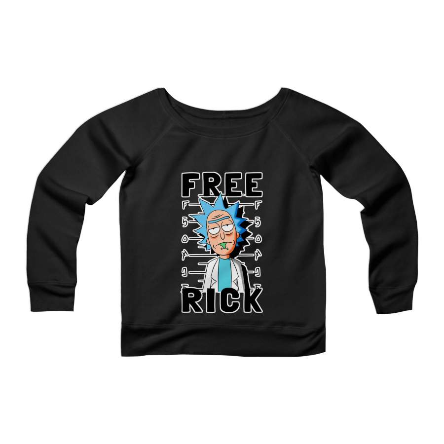 Free Rick And Morty Season 3 Comedy CPY Womans Wide Neck Sweatshirt Sweater