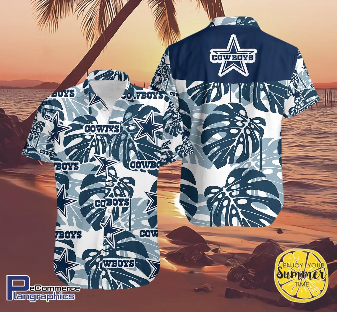 Dallas Cowboys Aloha Shirt Hawaiian Aloha Shirt Hawaiian Shorts Beach Short Shirt HW0510