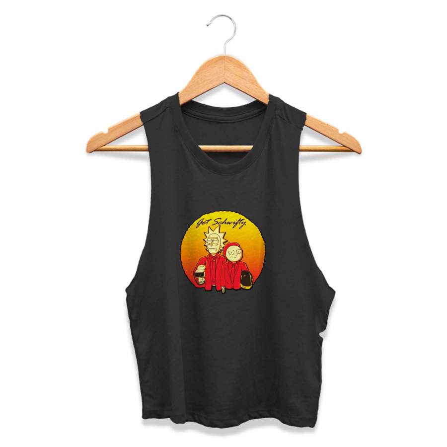 Rick And Morty Shwifty Funny Gift Tv Tumblr Birthday Gift CPY Womans Crop Tanktop Tee