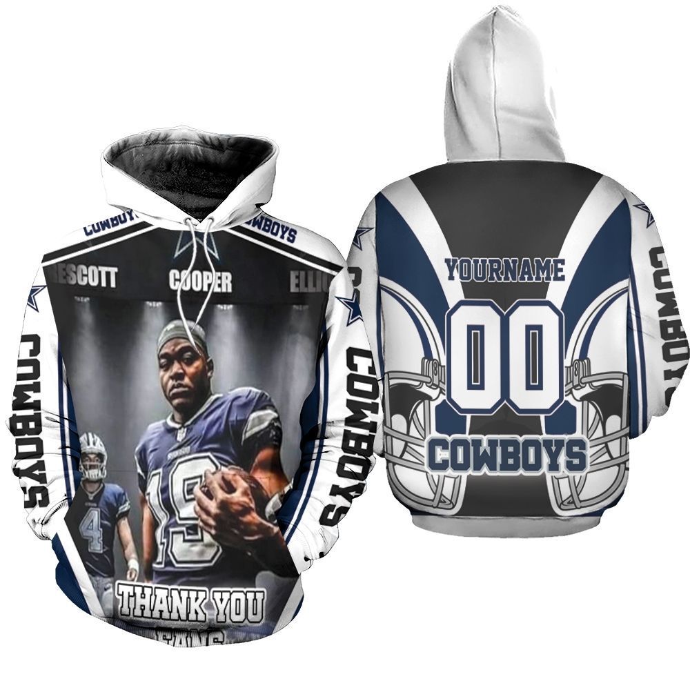 Amari Cooper 19 Dallas Cowboys NFC East Division Champions Super Bowl 2021 Personalized 3d Unisex Hoodie