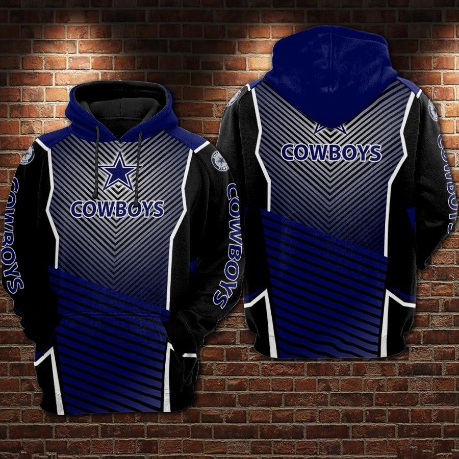 Dallas Cowboys Line 3D Pullover Hoodie, Bomber Jacket, Sweatshirt, T-Shirt