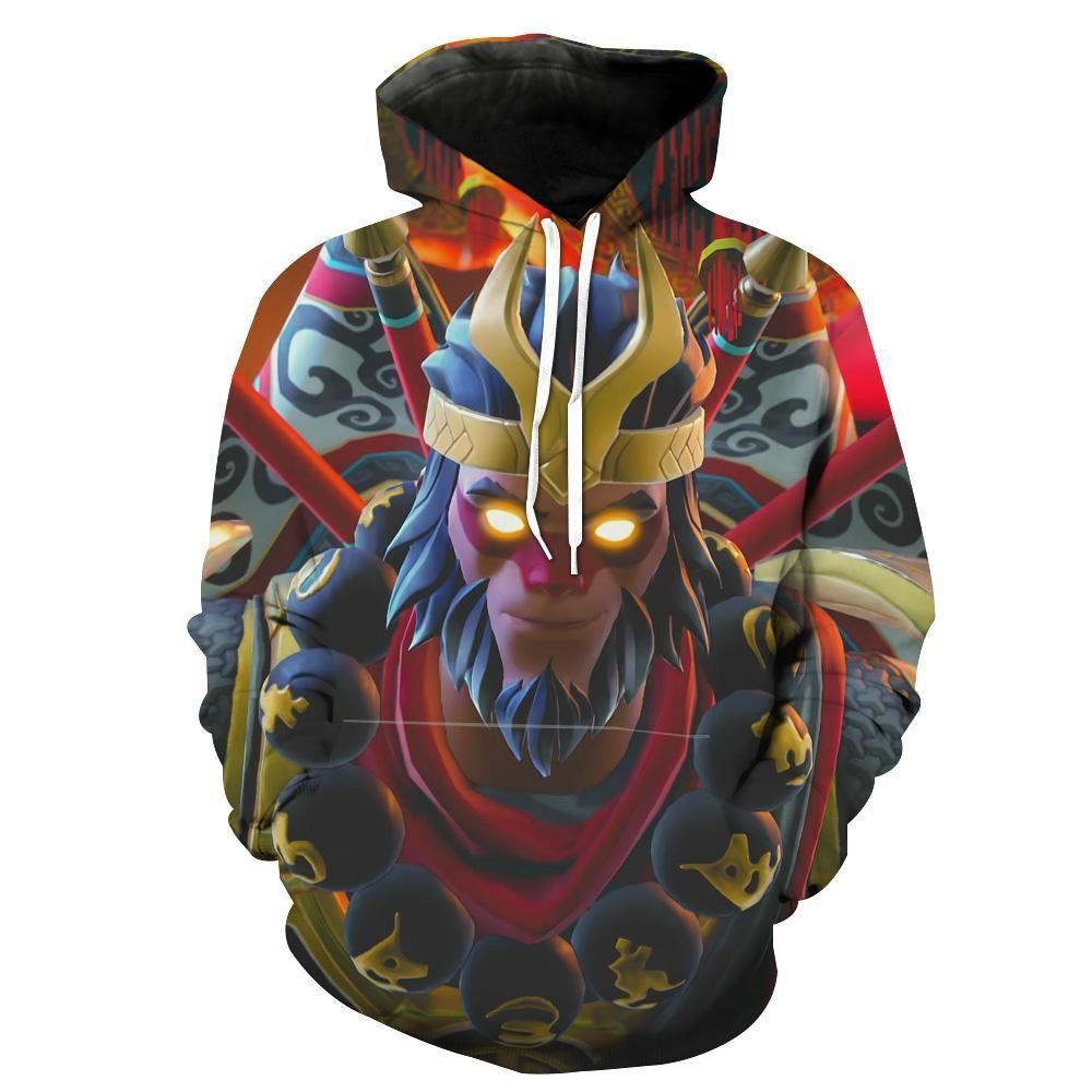 Fortnite Wukong Fortnite Skins 3D Pullover Hoodie, Bomber Jacket, Sweatshirt, T-Shirt