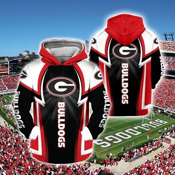 Georgia Bulldogs Football Pullover And Ed Custom Georgia Bulldogs Football 3D Pullover Hoodie, Bomber Jacket, Sweatshirt, T-Shirt