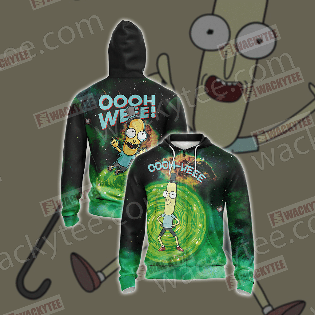 Mr.Poopybutthole Rick And Morty Unisex 3D Zip Up Hoodie All Over Print