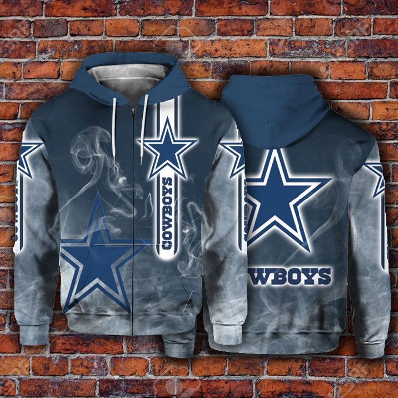 Dallas Cowboys For Cowboys Lover Unisex 3D Zip up Hoodie Jacket T-shirt