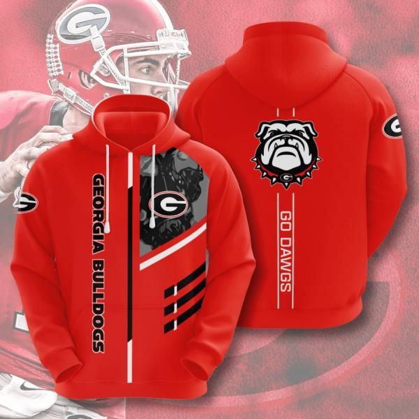 Georgia Bulldogs Fans V2 3D Zip Up Hoodie Unisex, Jacket, Sweatshirt, T-Shirt