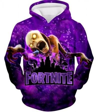 Fortnite Monsters Purple Promo 3D Zip Up Hoodie Unisex, Jacket, Sweatshirt, T-Shirt