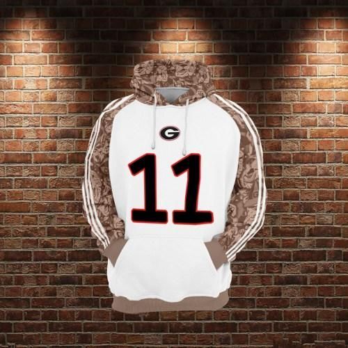 Georgia Bulldogs Football Fans 3D Zip Up Hoodie Unisex, Jacket, Sweatshirt, T-Shirt