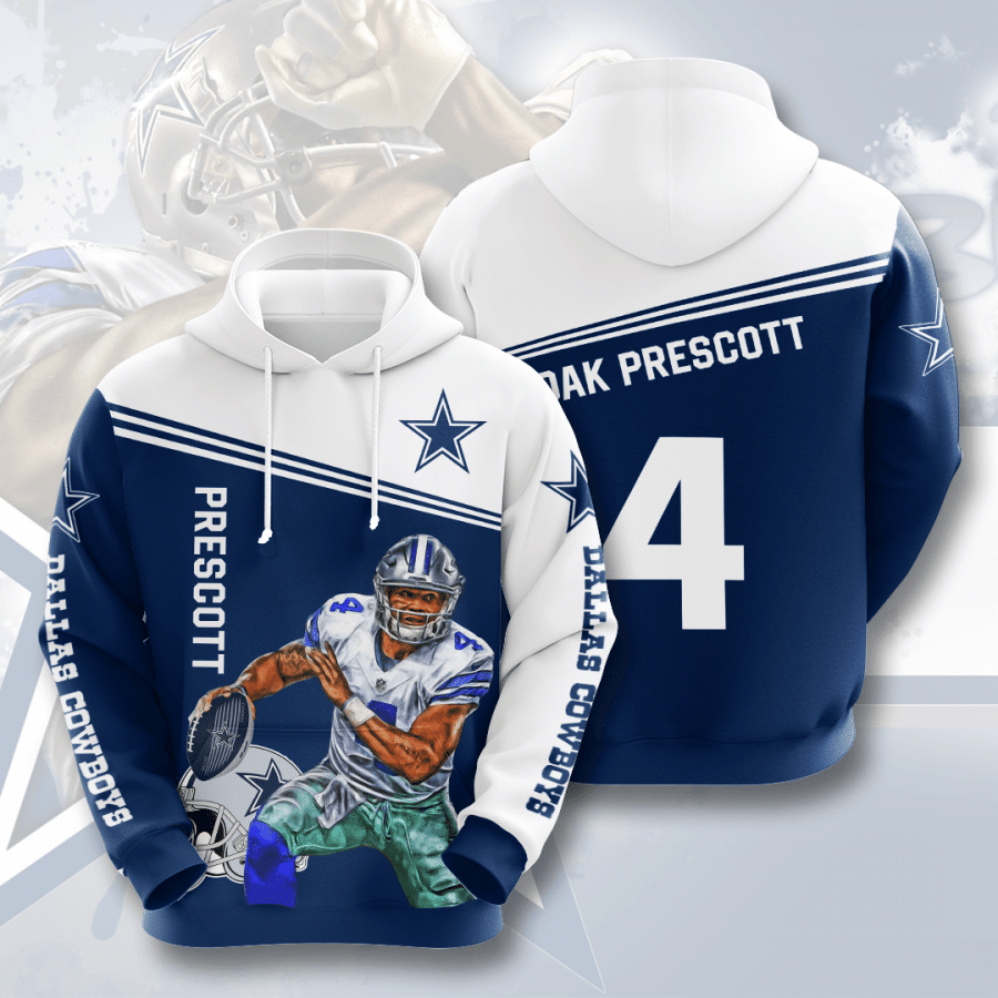 Dak Prescott Dallas Cowboys Dallas Cowboys 3D Pullover Hoodie, Bomber Jacket, Sweatshirt, T-Shirt