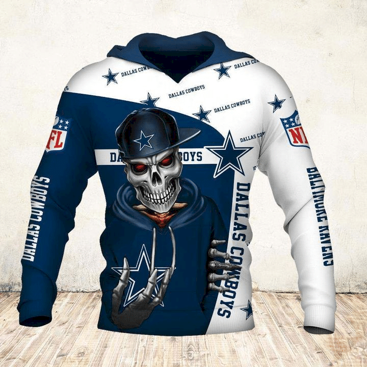 Dallas Cowboys S1461 3D Pullover Hoodie, Bomber Jacket, Sweatshirt, T-Shirt