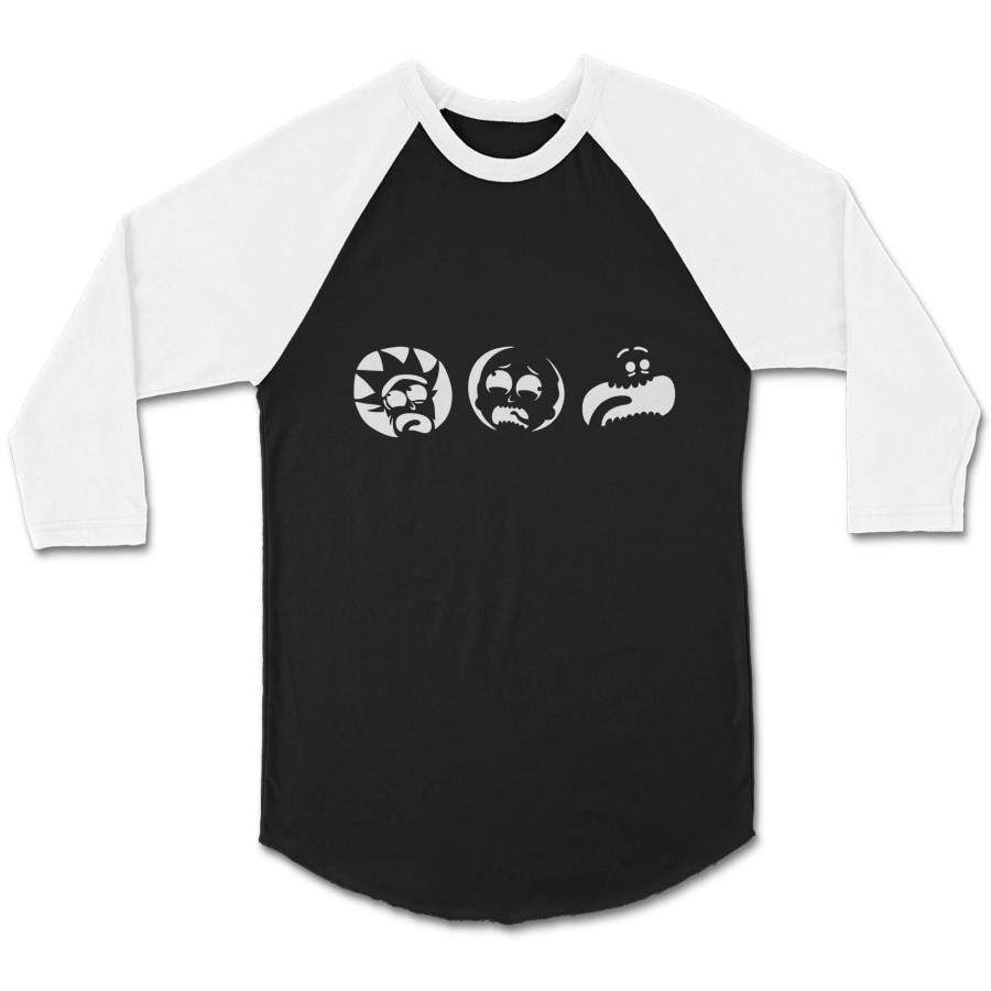 Rick and Morty Inspired animated cartoon indie grunge 90s Unisex 3/4 Sleeve Baseball Tee T-Shirt