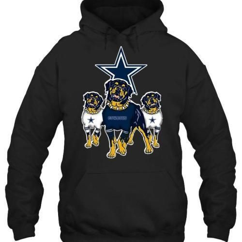 Dallas Cowboys Rottweilers Fan 3D Zip Up Hoodie Unisex, Jacket, Sweatshirt, T-Shirt