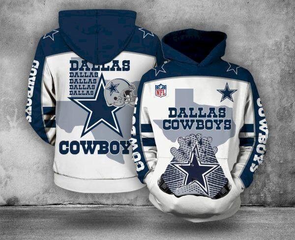 Dallas Cowboys S1593 3D Pullover Hoodie, Bomber Jacket, Sweatshirt, T-Shirt