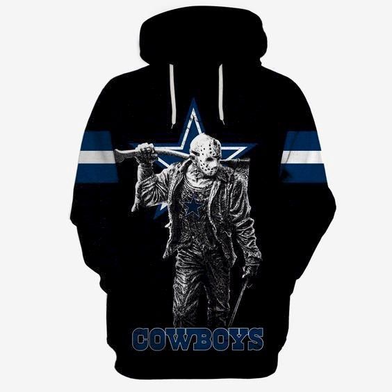 Dallas Cowboys The Devil 3D Pullover Hoodie, Bomber Jacket, Sweatshirt, T-Shirt