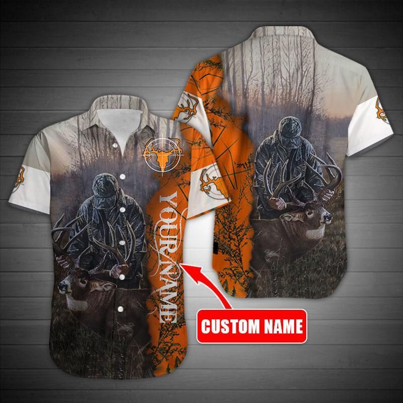 Bow Hunter, Deer hunting custom name Aloha Hawaiian Shirts #KV