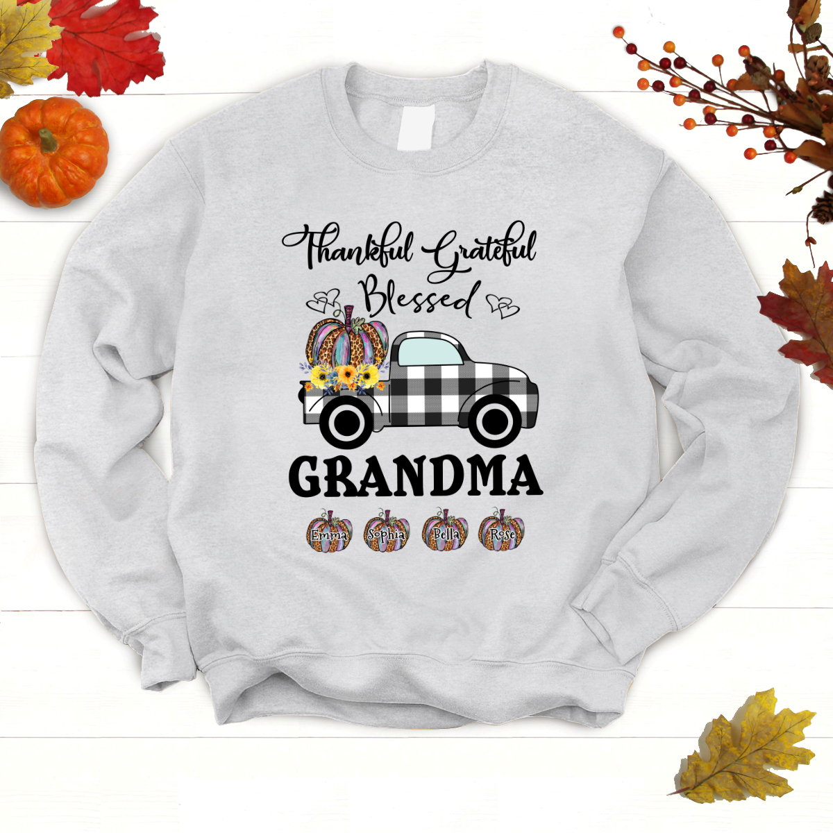 Thankful Grateful Blessed Grandma Sweatshirt