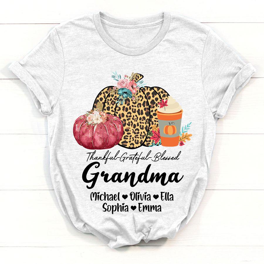 Lovelypod – Thankful Grateful Blessed Grandma Fall Shirt