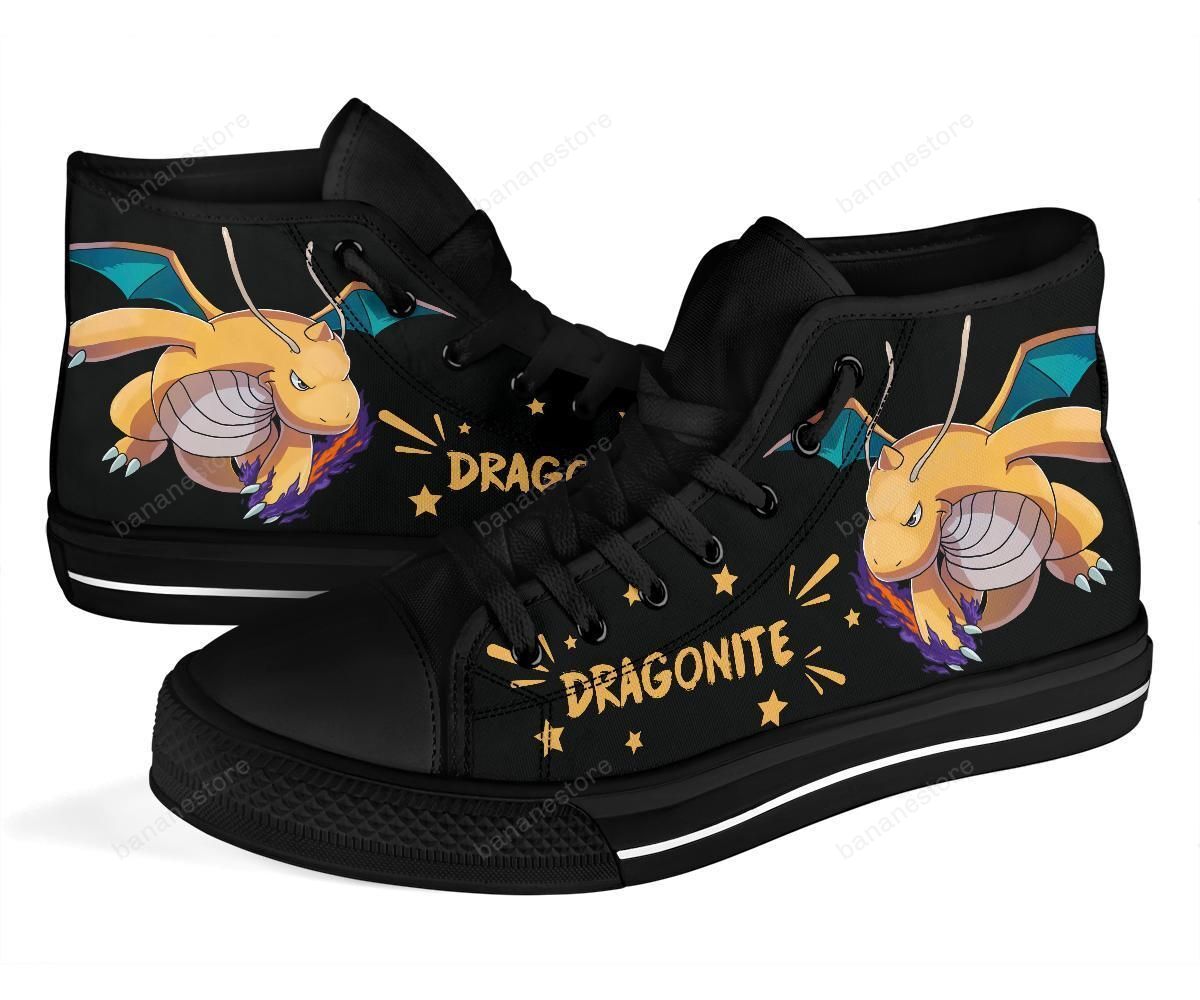 Dragonite Sneakers Pokemon High Top Shoes Gift Idea