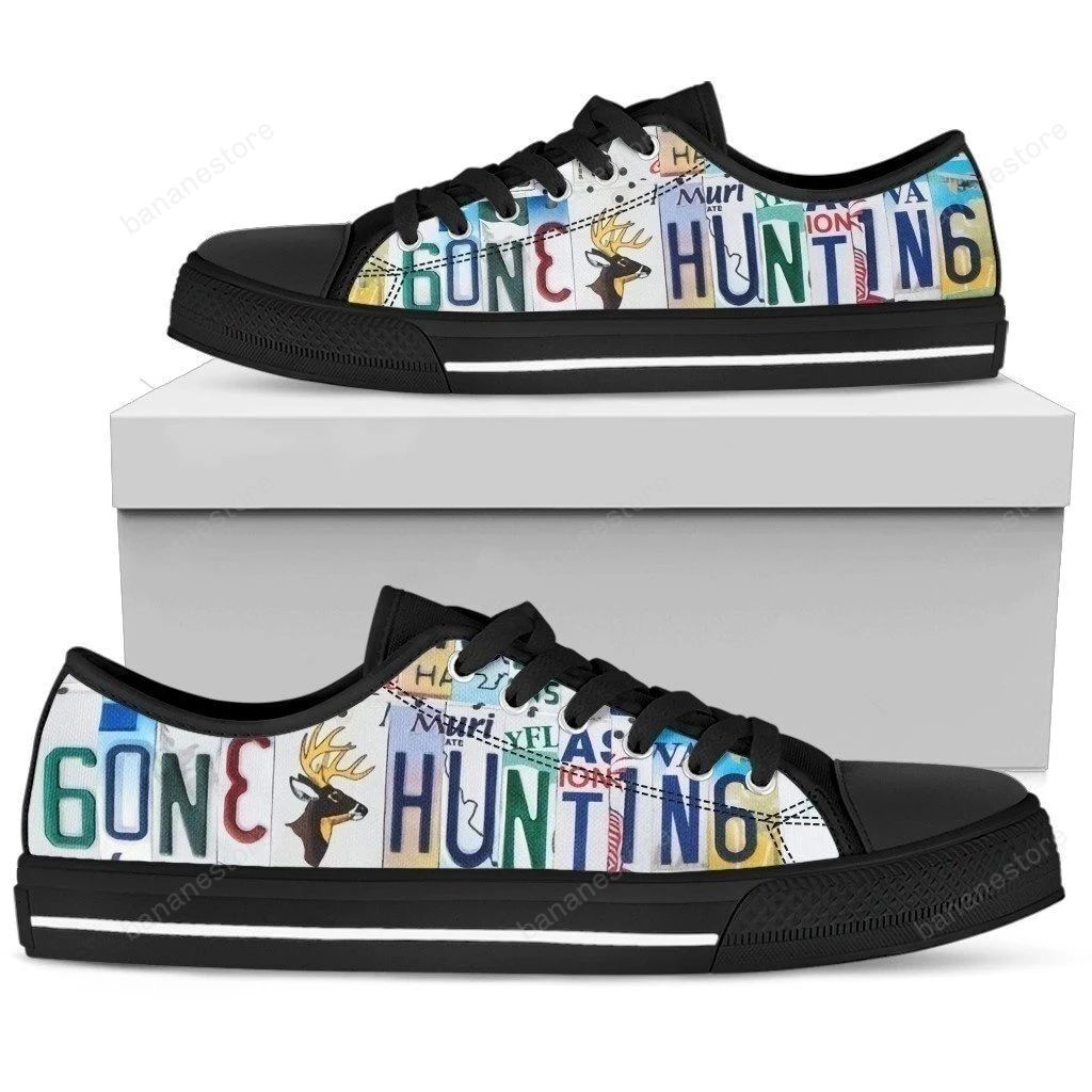 Gone Hunting Men’S Converse Style Sneakers Gift Idea Nh08