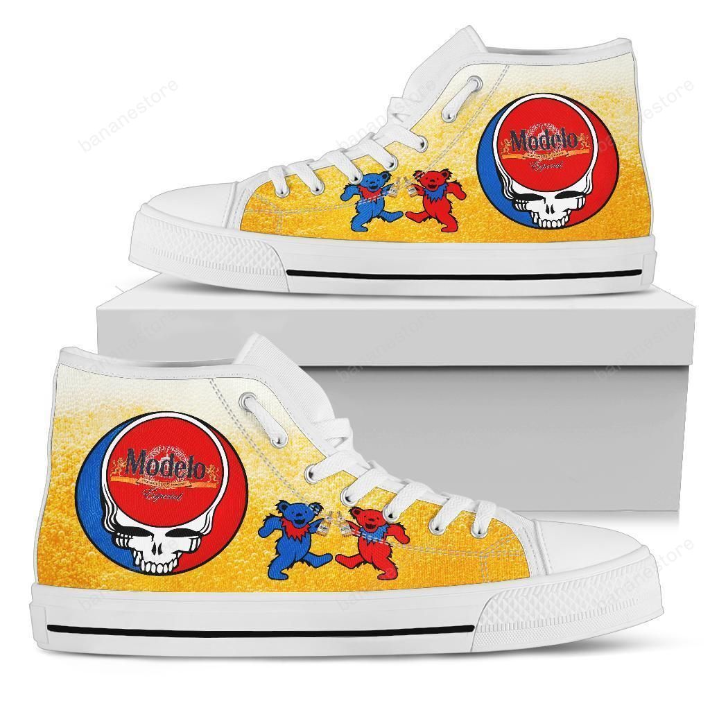 Modelo Especial Sneakers Grateful Dead High Top Shoes Beer Fan Pt19