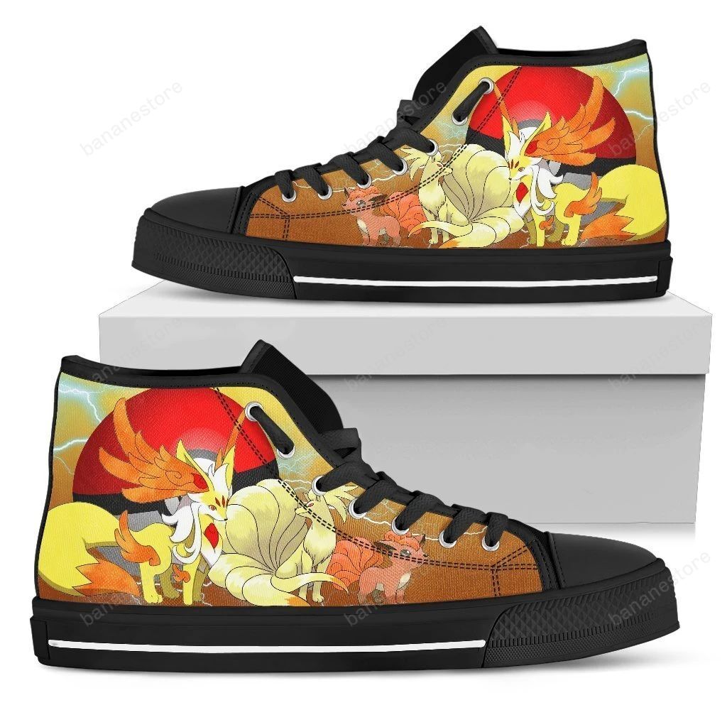 Ninetale Sneakers Pokemon High Top Shoes For Fan