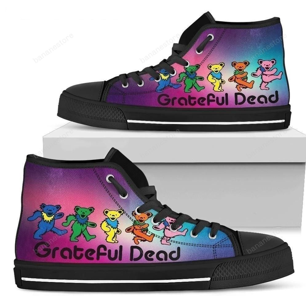 Grateful Dead Jerry Bear High Top Shoes Sneakers Fan Gift