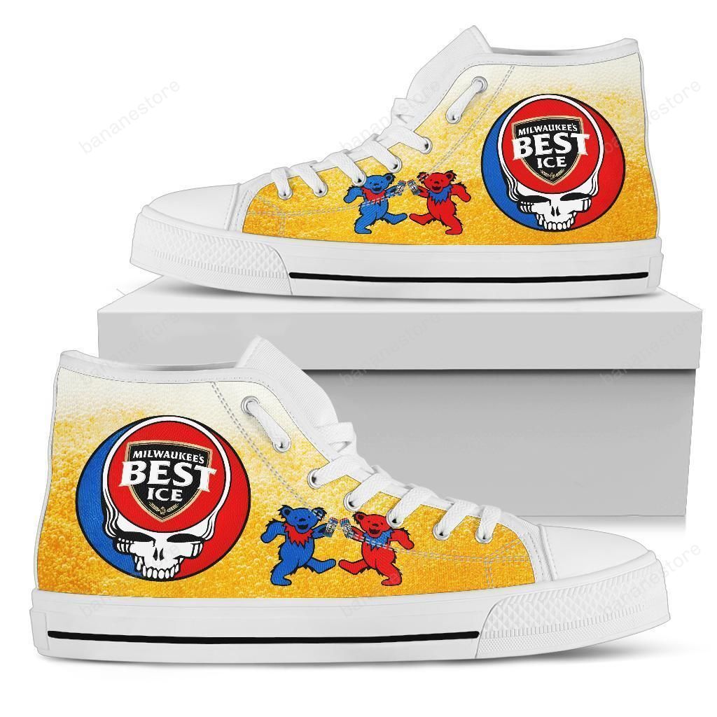 Mil’S Best Ice Sneakers Grateful Dead High Top Shoes Beer Fan Pt19