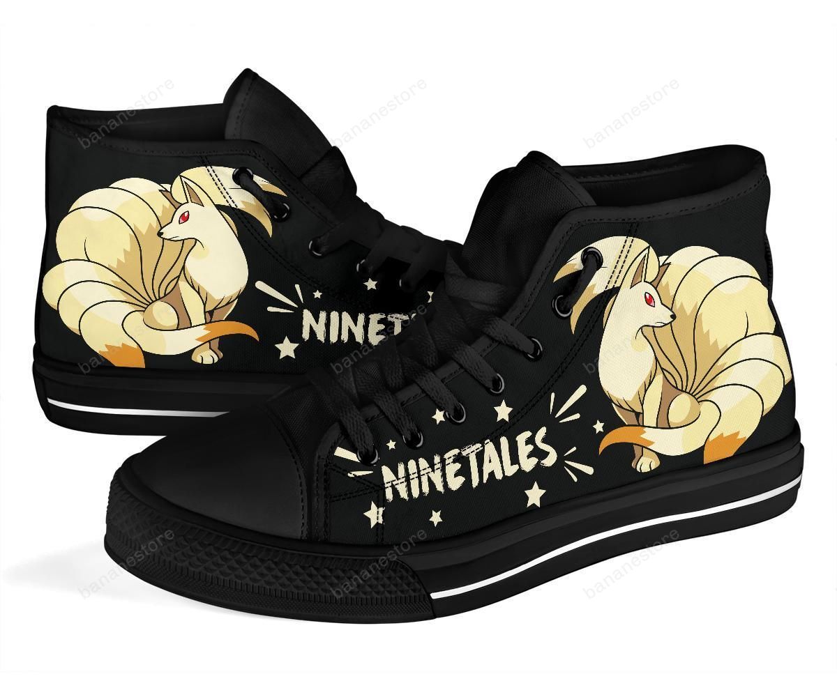 Ninetales Sneakers Pokemon High Top Shoes Gift Idea