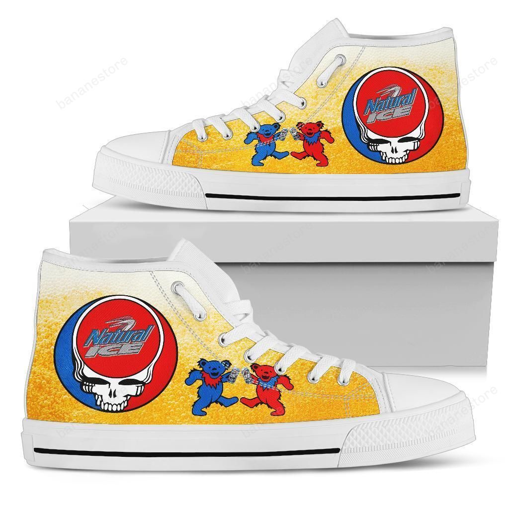 Natural Ice Sneakers Grateful Dead High Top Shoes Beer Pt19