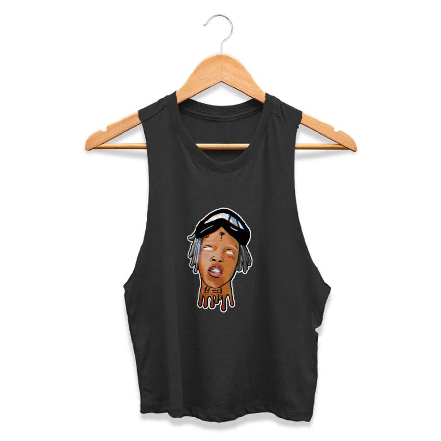 Xxxtentacion Art Hip Hop Rap Womans Crop Tanktop Tee