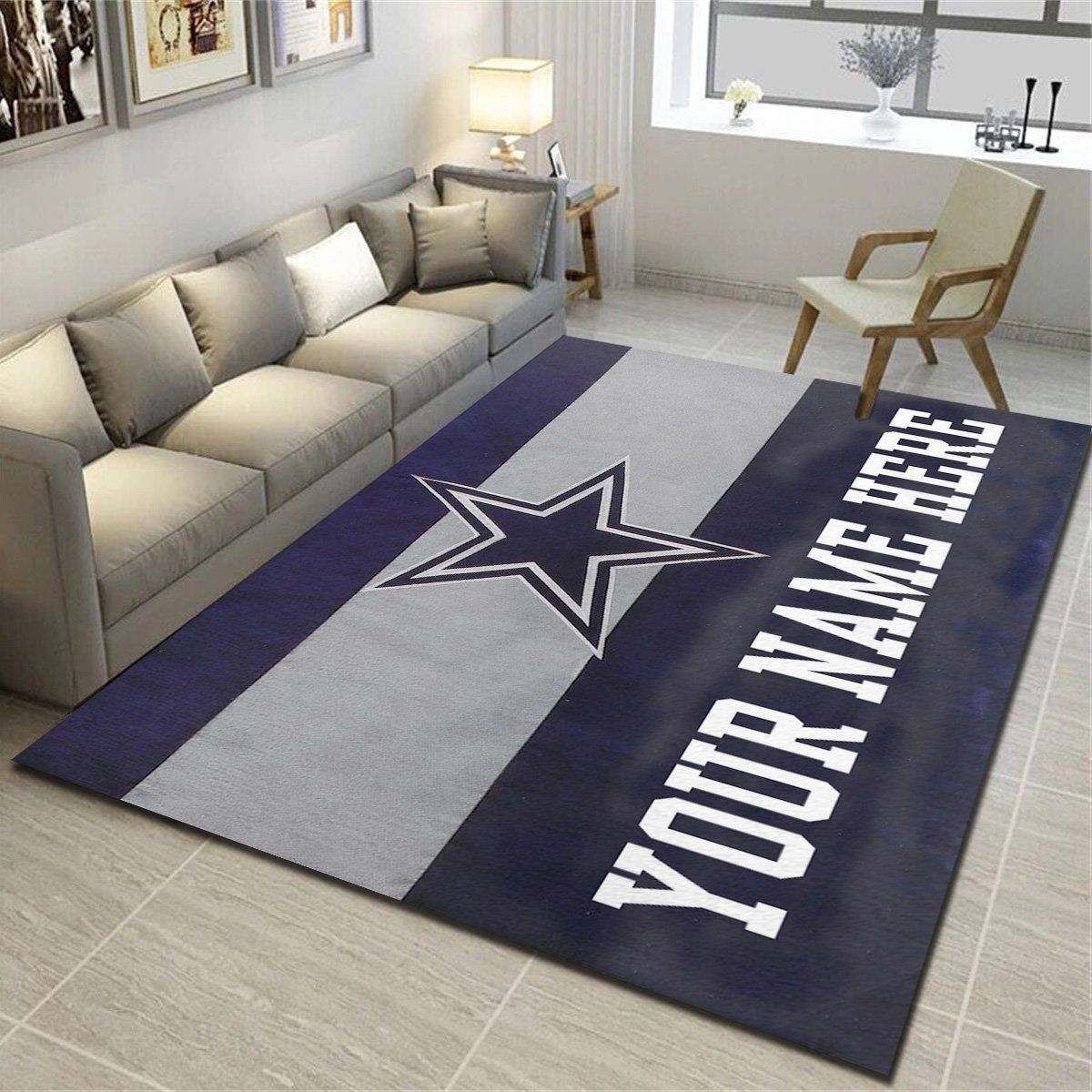 Dallas Cowboys Personalized Rug,Living Room Bedroom Carpet,Customized Floor Mat