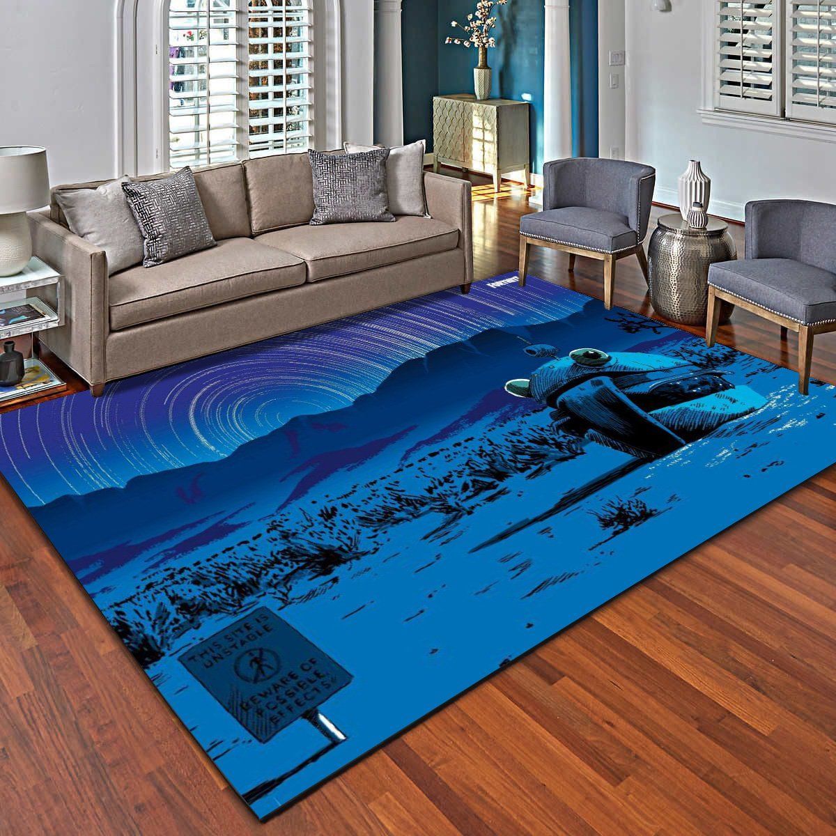 Fortnite Night Rug, Living Room Bedroom Carpet