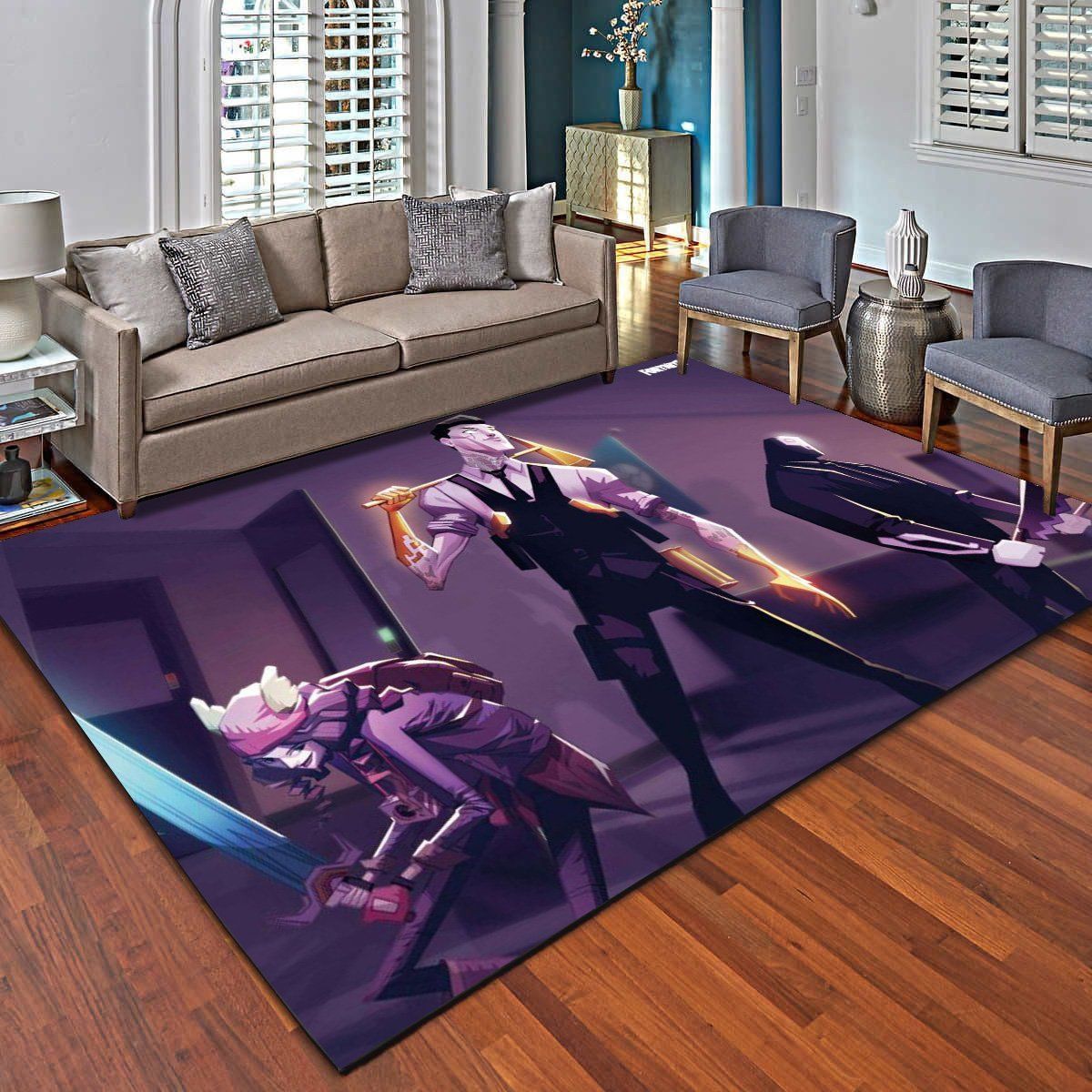 Fortnite Boss Fight Area Rug, Living Room Carpet