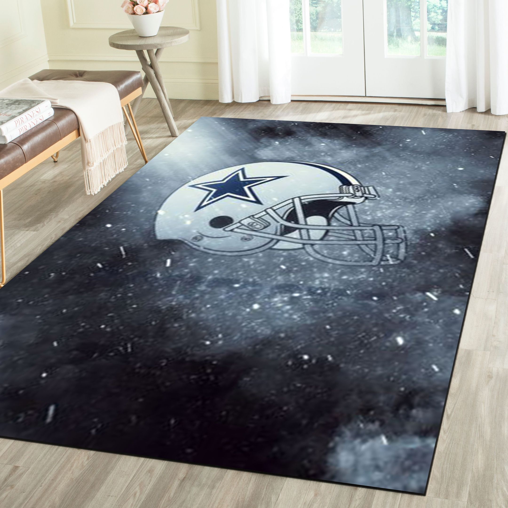 Dallas Cowboys Area Rugs, Football Team Living Room Bedroom Carpet, Fan Cave Floor Mat