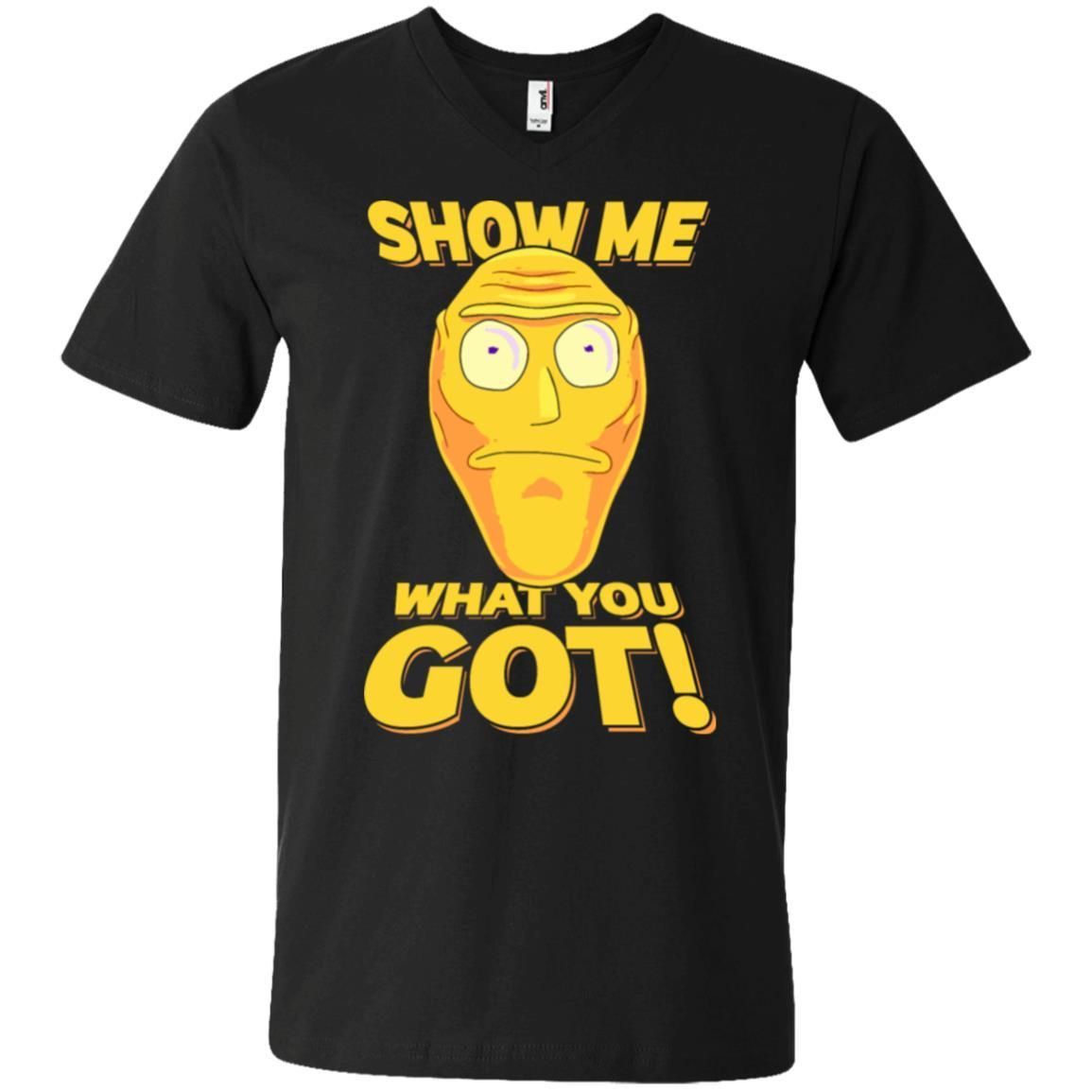 Rick And Morty Cromulon Show Me What You Got Men V-Neck T-Shirt