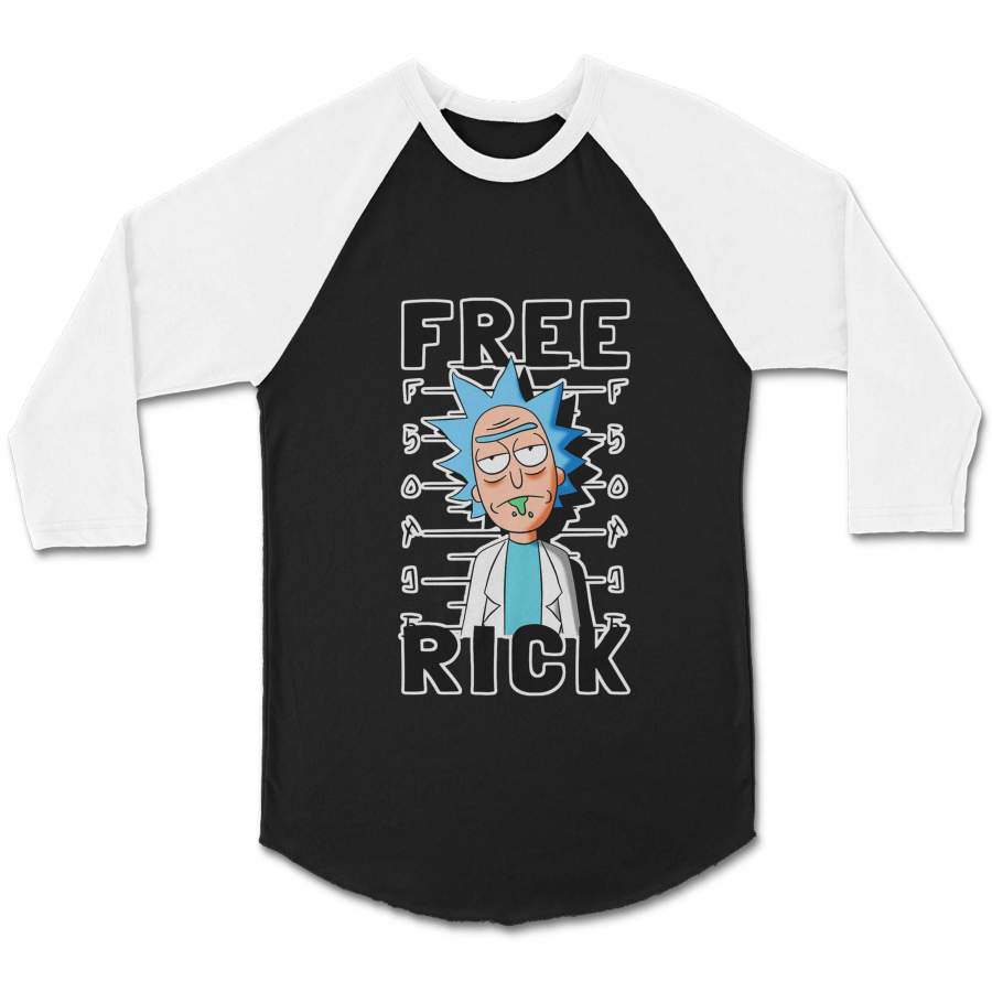 Free Rick And Morty Season 3 Comedy CPY Unisex 3/4 Sleeve Baseball Tee T-Shirt