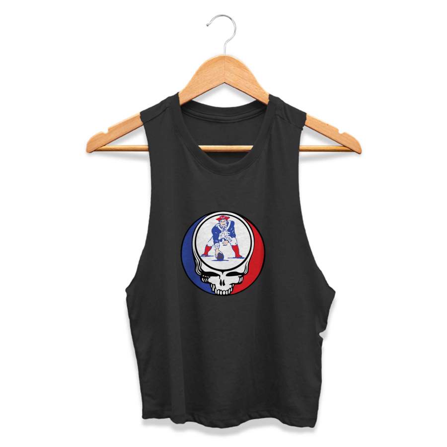 Steal Your Patriots Old School Grateful Dead CPY Womans Crop Tanktop Tee