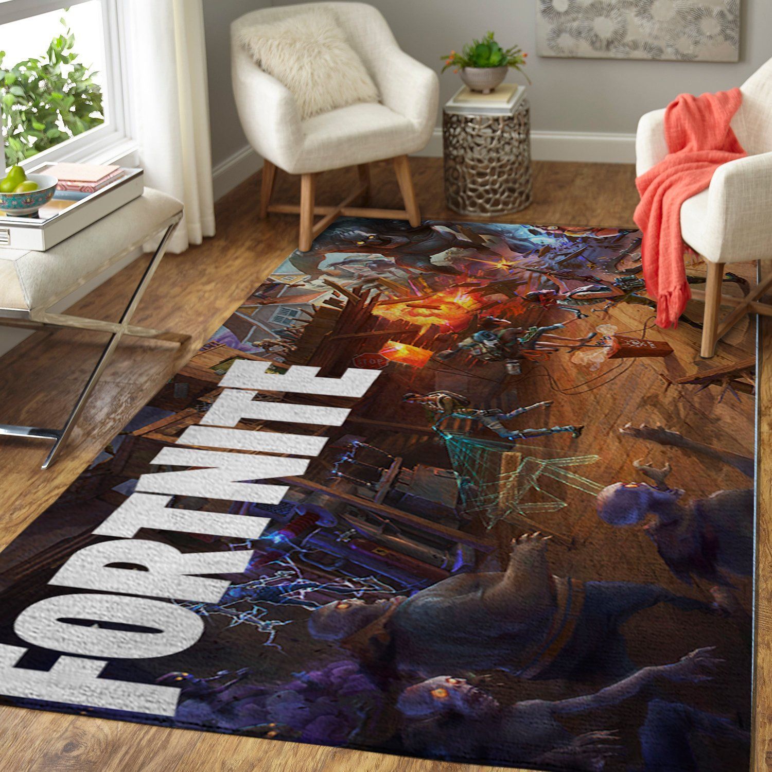 Fortnite Area Rug Video Game GFD F25102