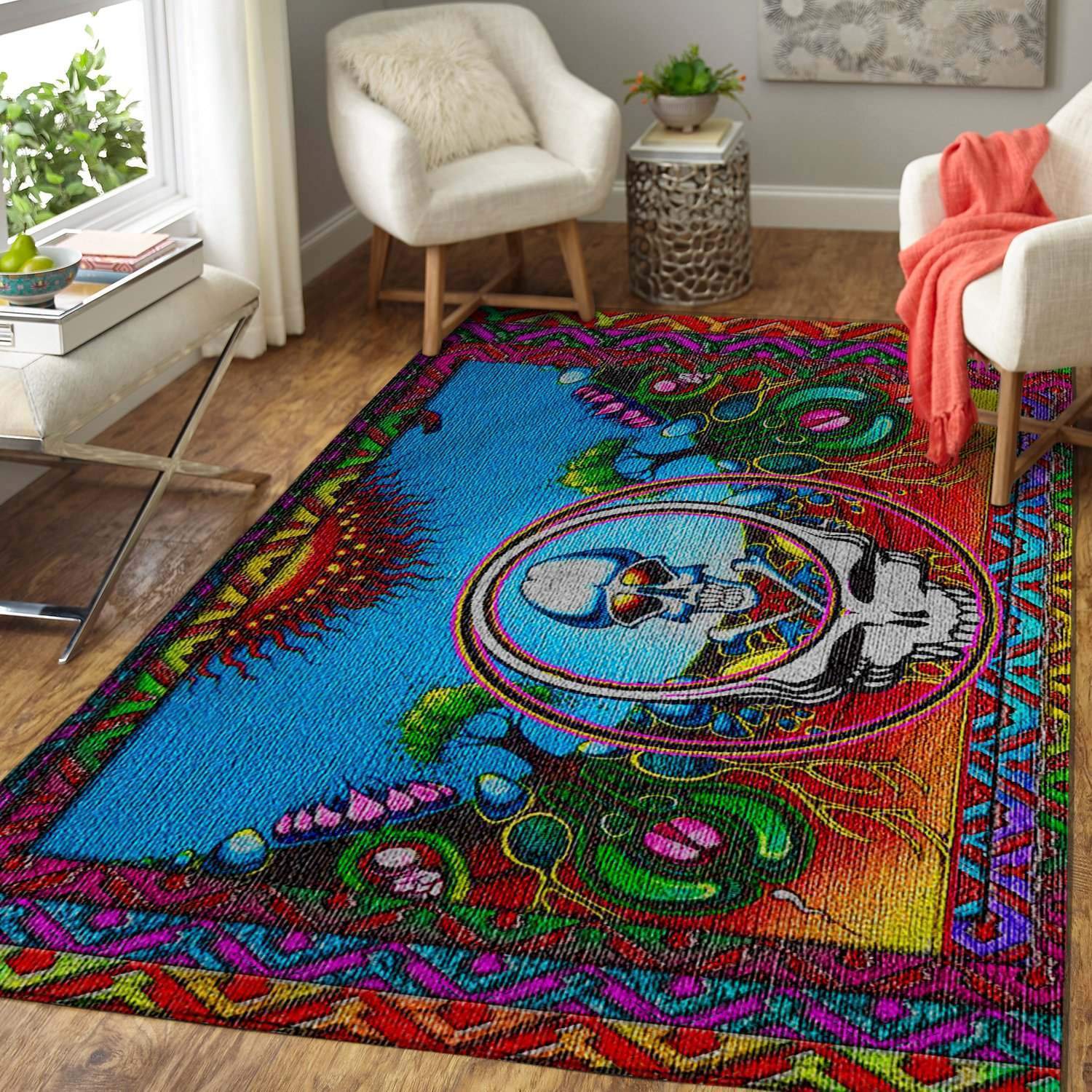 Music Fans Grateful Dead Area Rug / Music Home Decor – HomeBeautyUS 2