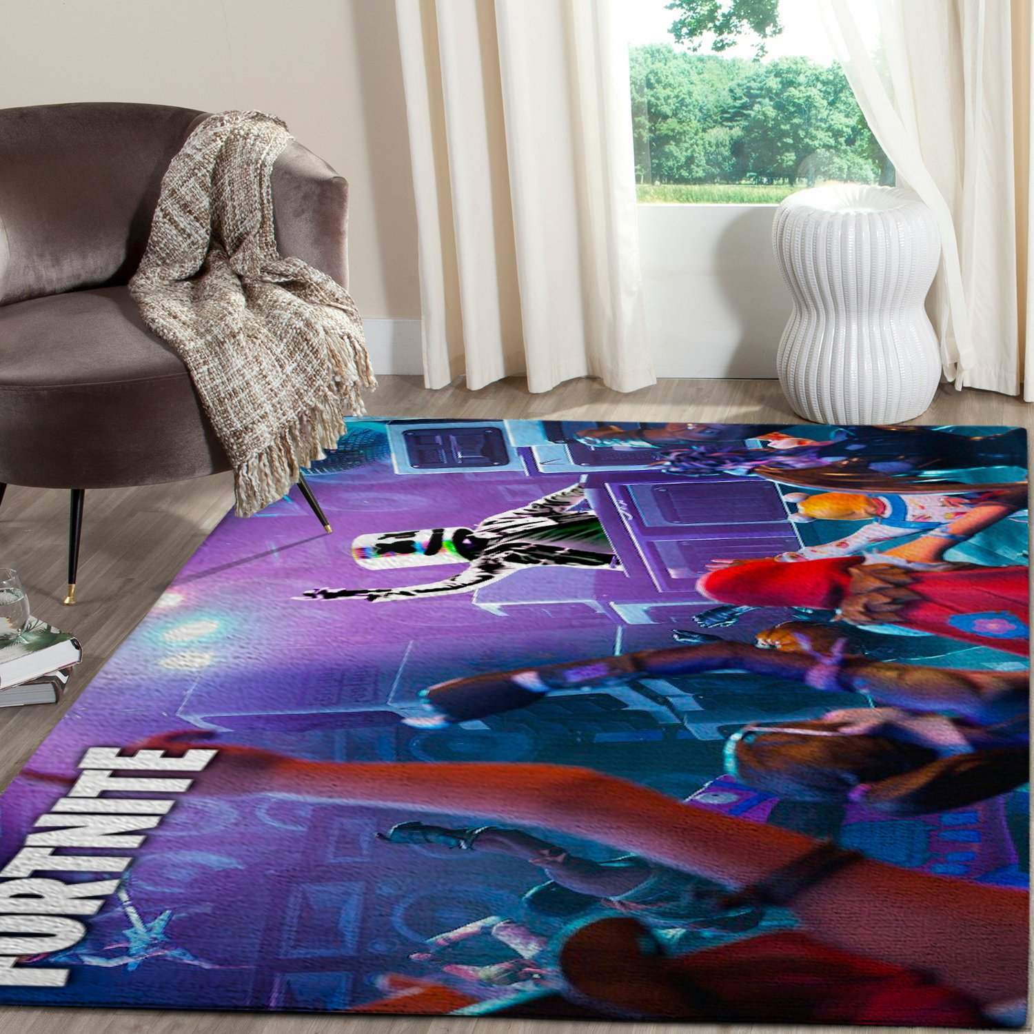 Game Lovers Fortnite Design Area Rug – Gaming Home Decor – HomeBeautyUS