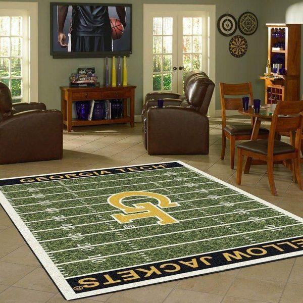 Georgia Tech Yellow Jackets Home Field Home Decor Rectangle Area Rug