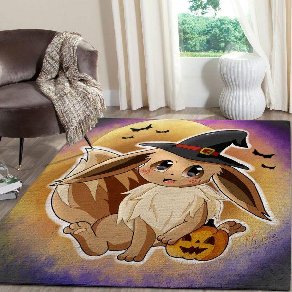 Eevee Halloween Pokemon Anime Home Decor Rectangle Area Rug