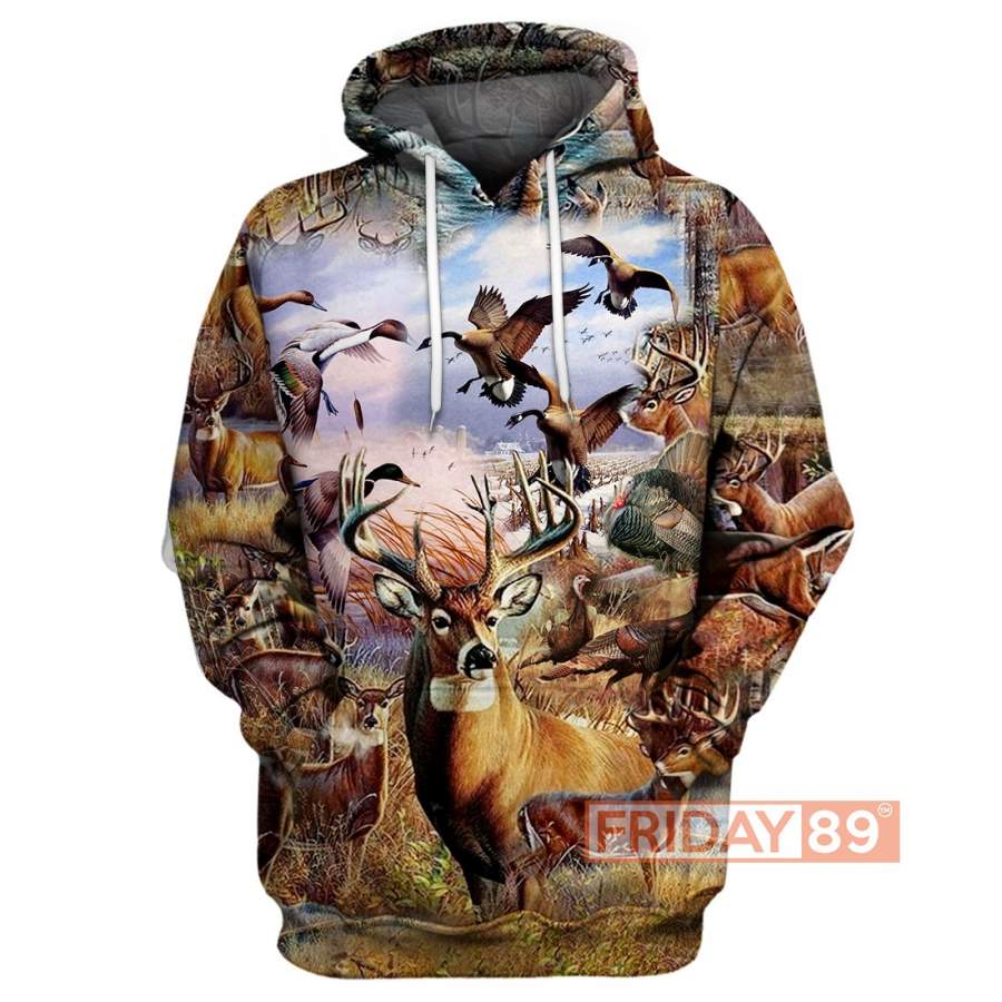 Animals Hunting Deer Hunter 3D Print Hoodie T-shirt Tank Sweater